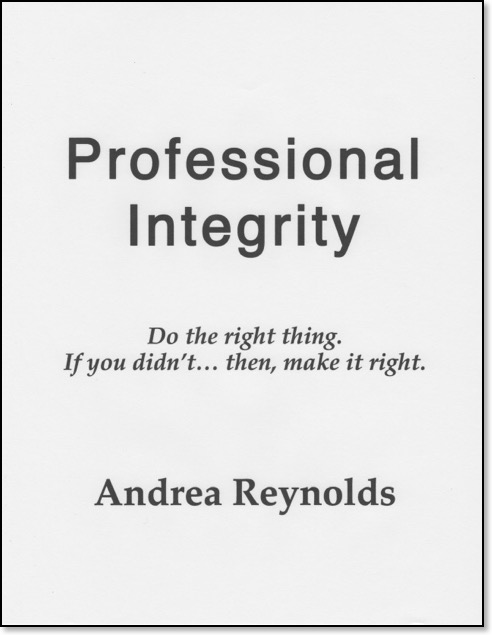 Prof Integrity book cover